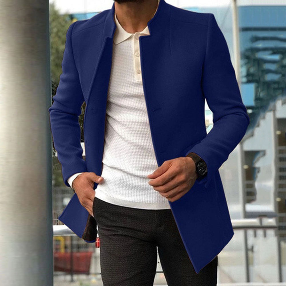 Men's Slim-Fit Business Coat - Single-Breasted Jacket Men's Slim Coat Fashion Single-breasted | Ectron Online