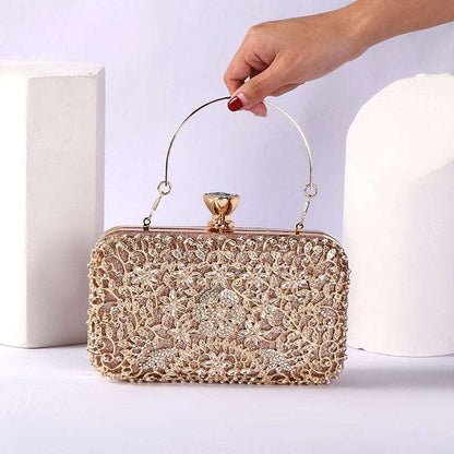 New Dinner Bag Women's Handbag With Diamonds Banquet Clutch