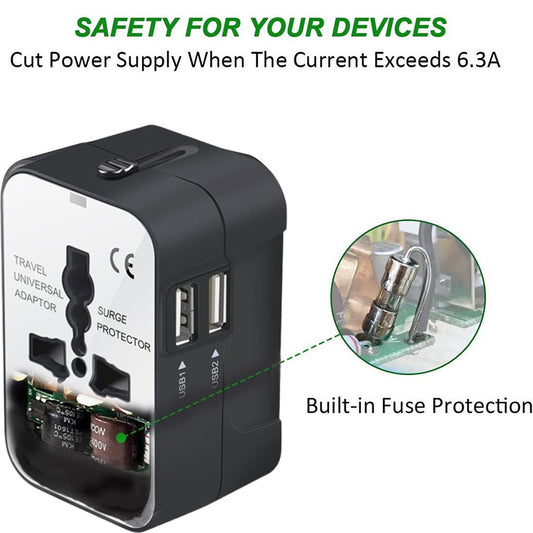 Worldwide All-in-One Universal Travel Adapter