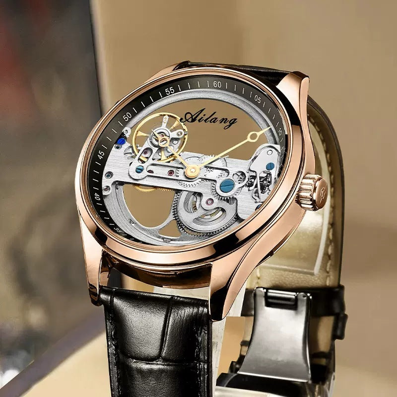 Timeless Elegance | Automatic Hollow Mechanical Watch Automatic Hollow Mechanical Watch Generation Hair | Ectron Online