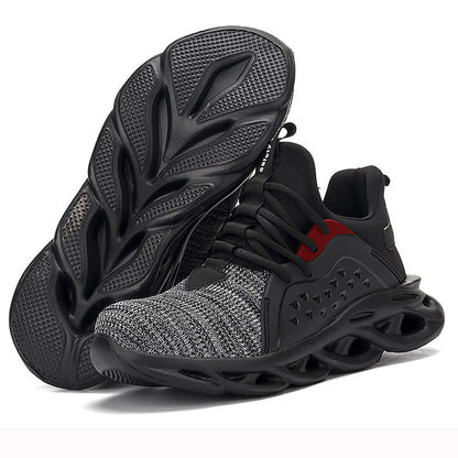 Oversized breathable fly-knit sneakers