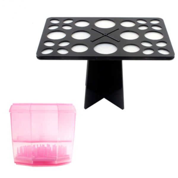 14-Hole Makeup Brush Drying Rack & Stand 14 Hole Make up Brush Set Dry Rack Dryin | Ectron Online