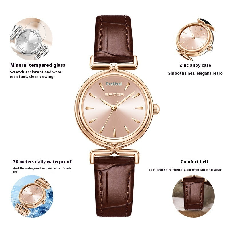 Women's Retro Mesh Strap Watch - All-Matching Women's Retro Mesh Strap Watch Outdoor A | Ectron Online
