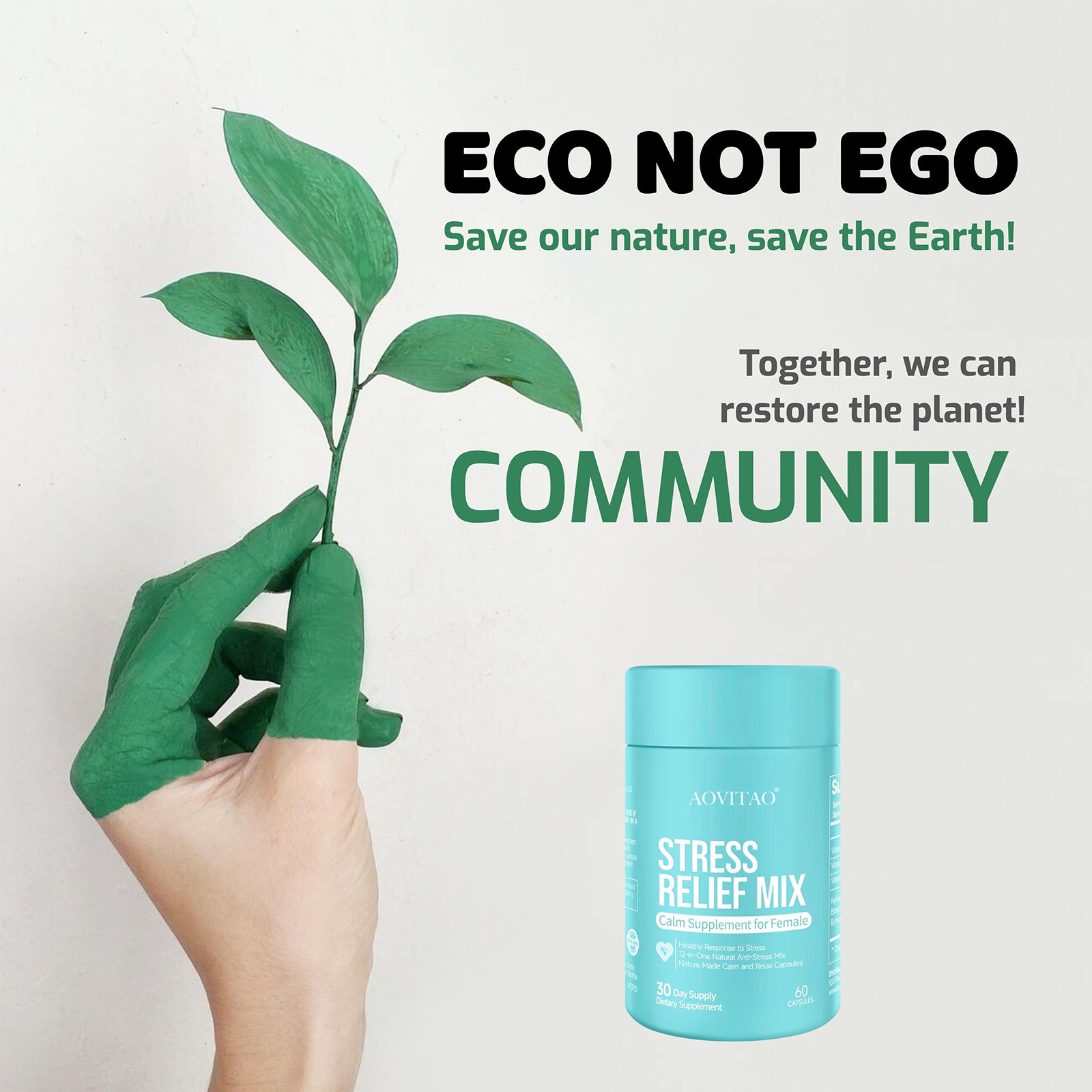 Ashwagandha for Women - Stress Relief & Focus Supplement with L-Theanine