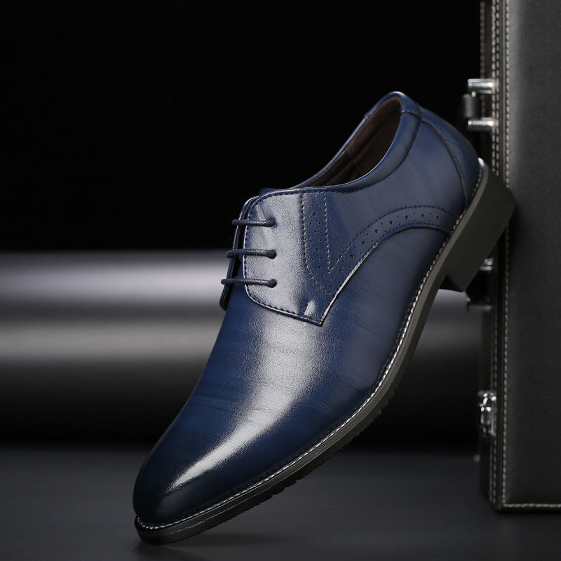 Plus Size British Leather Shoes – Men's PU, Casual & Formal Fit Fashion British Plus Size Men's Leather | Ectron Online
