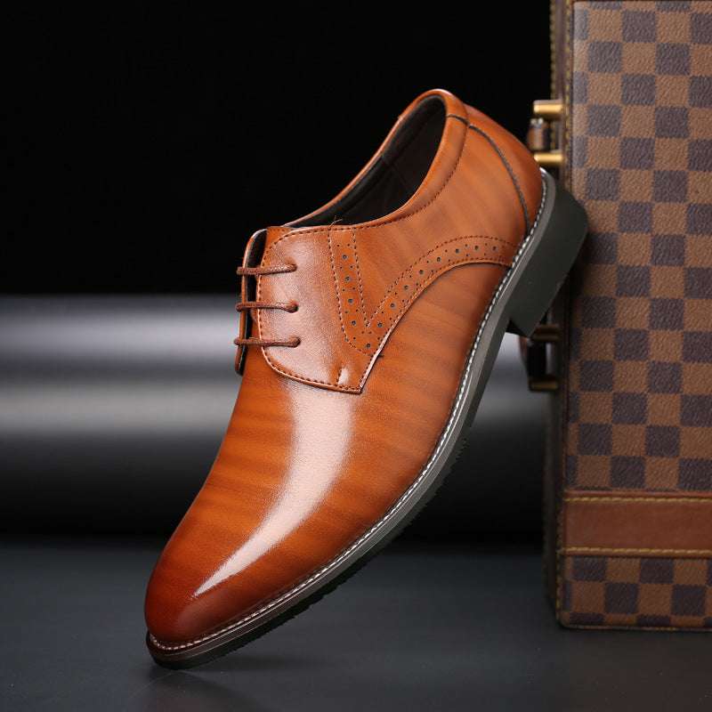 Plus Size British Leather Shoes – Men's PU, Casual & Formal Fit Fashion British Plus Size Men's Leather | Ectron Online