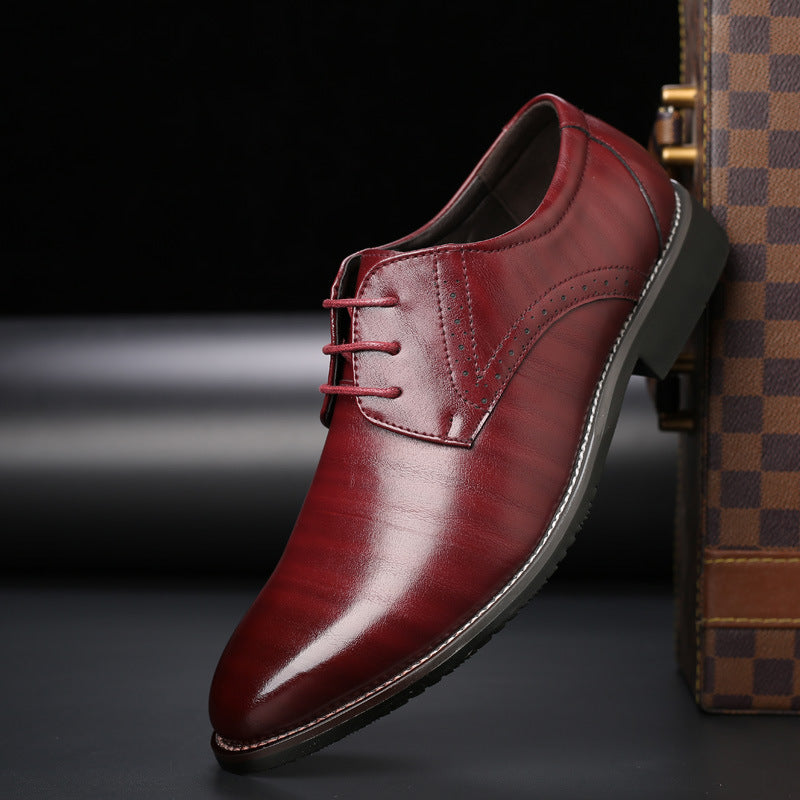 Plus Size British Leather Shoes – Men's PU, Casual & Formal Fit Fashion British Plus Size Men's Leather | Ectron Online