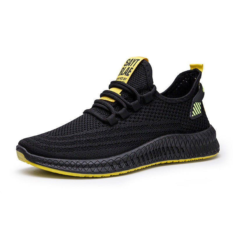 Men's shoes flying woven sneakers casual shoes