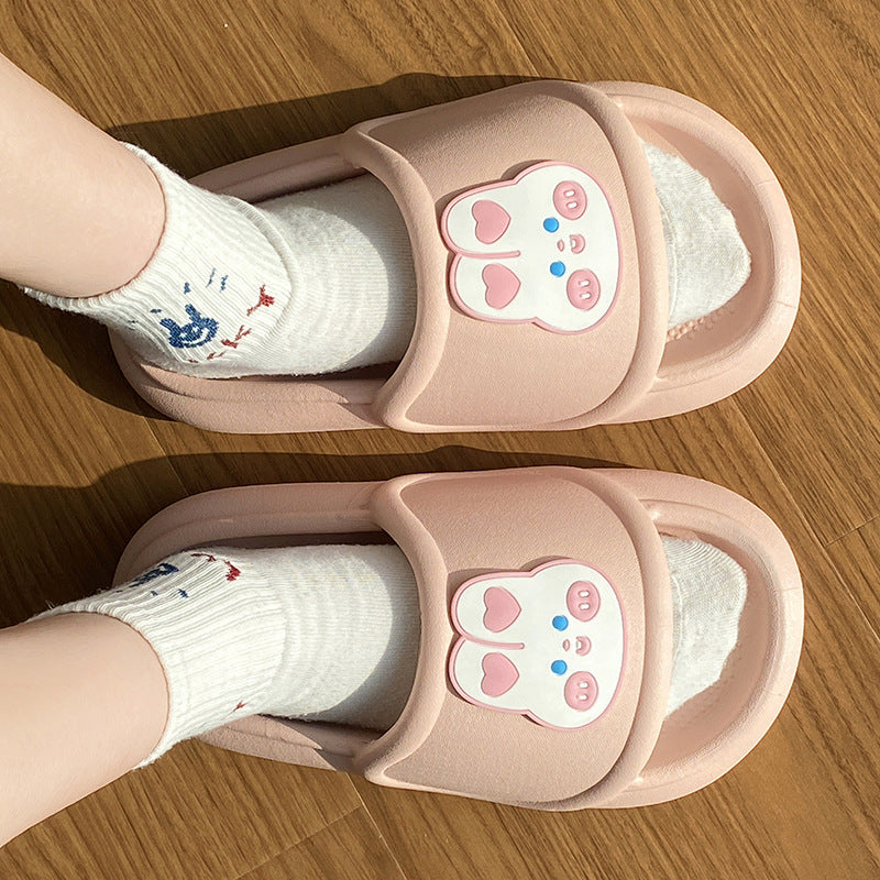 Women's Fashionable Outer Wear Cute Rabbit Non-slip Thick Bottom Slippers Women's Fashionable Outer Wear Cute Rabb | Ectron Online