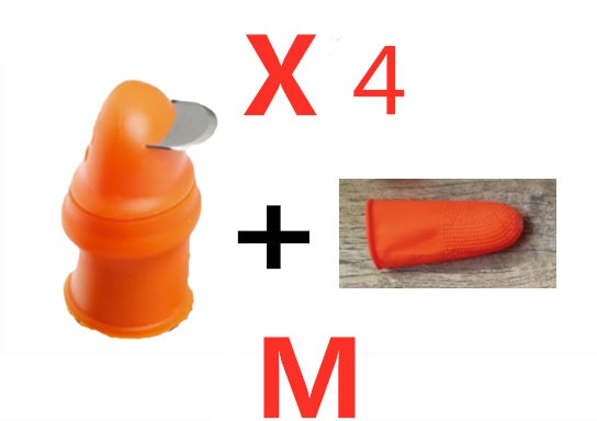 {{ brand }} Silicone Thumb Knife – Finger Protector for Cutting & Harvesting Angle M 4PCS - Silicone Thumb Knife Finger Protector Ge