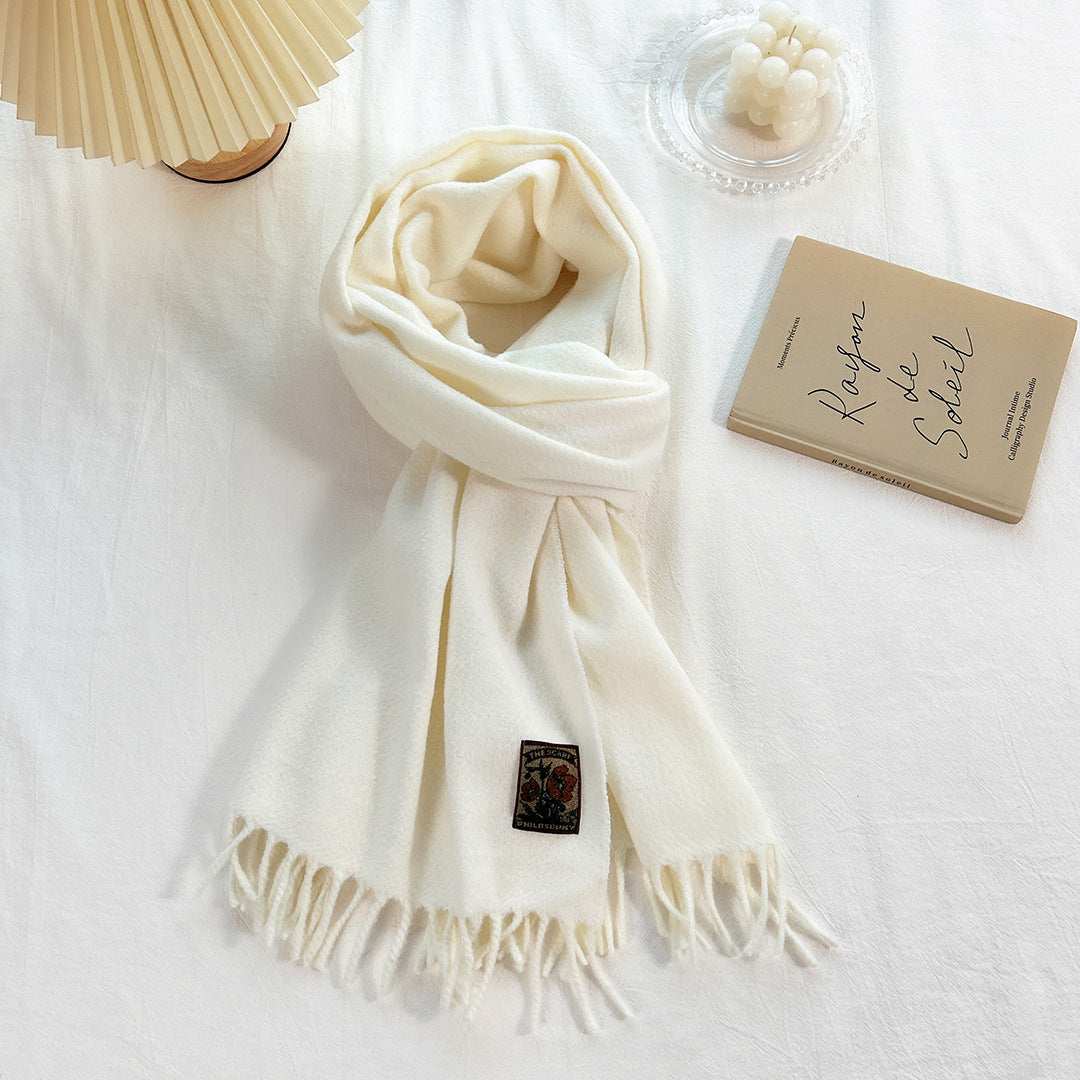 Women's Korean-style All-match Monochrome Scarf