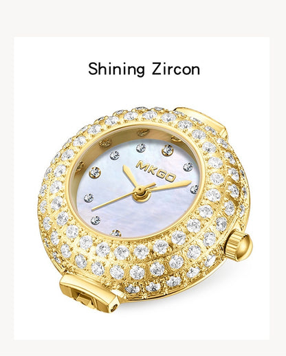 Freshwater Pearl Watch Affordable Luxury Fashion Jewelry Full Diamond Ladies