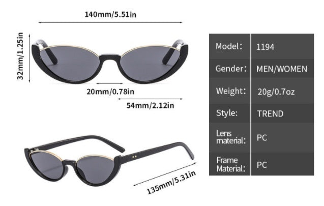 Cat Eye Sunglasses Women European And American Fashion Trending