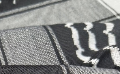 Close-up of a textured fabric with a patterned design.