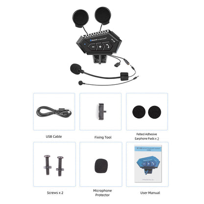 Bluetooth Wireless Headset For Motorcycle Helmet