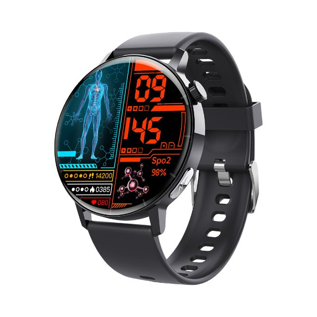 Smart Watch Health Manager | Non-Invasive Blood Glucose & ECG Monitor