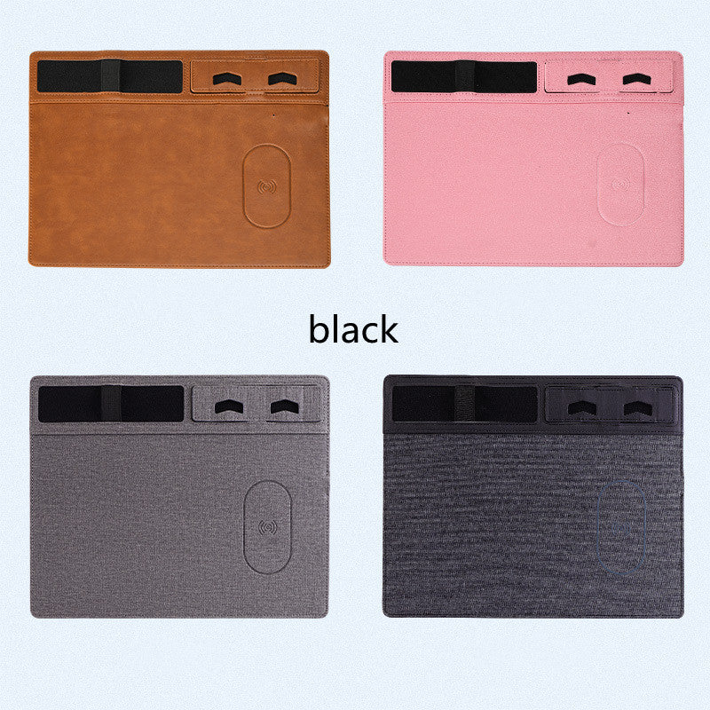 Four color options of a rectangular product with card slots on a white background.