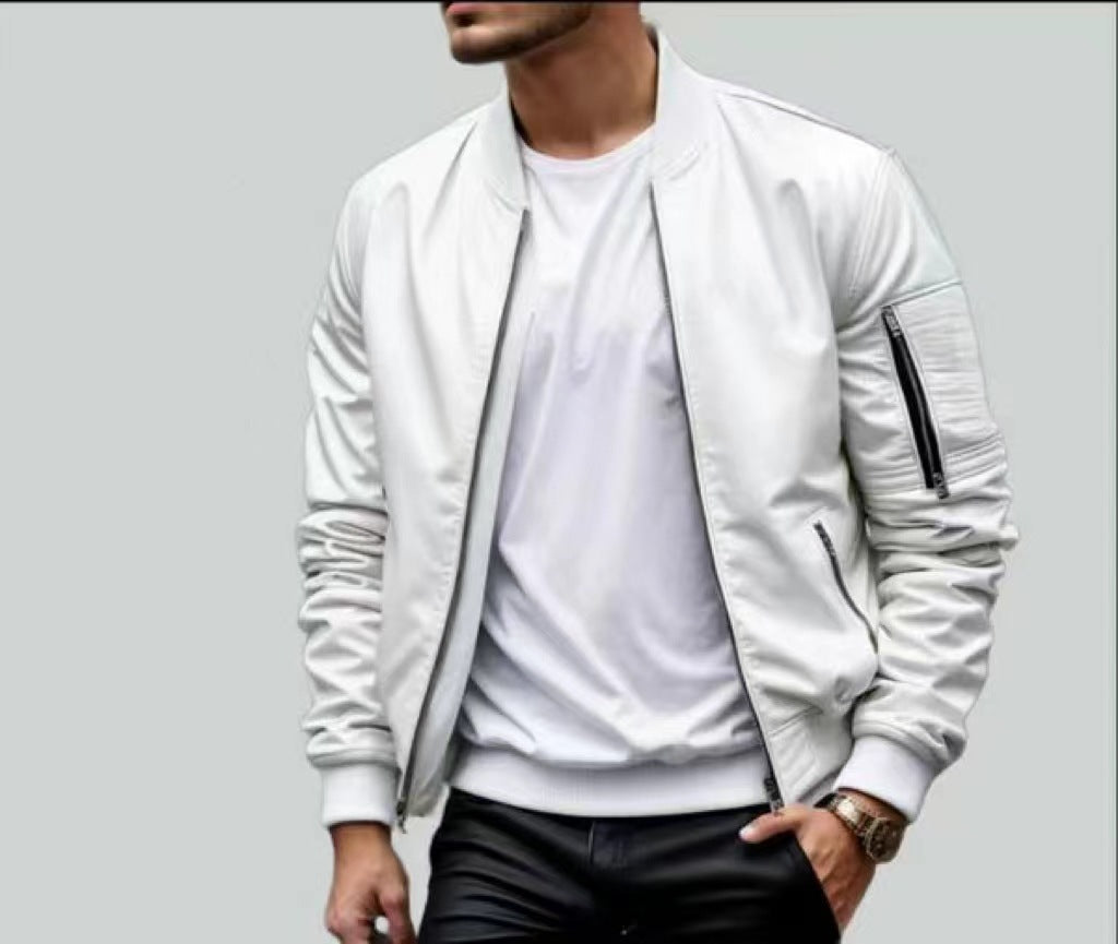 Men's Casual Bomber Jacket Men's Casual Baseball Jacket Spring And | Ectron Online