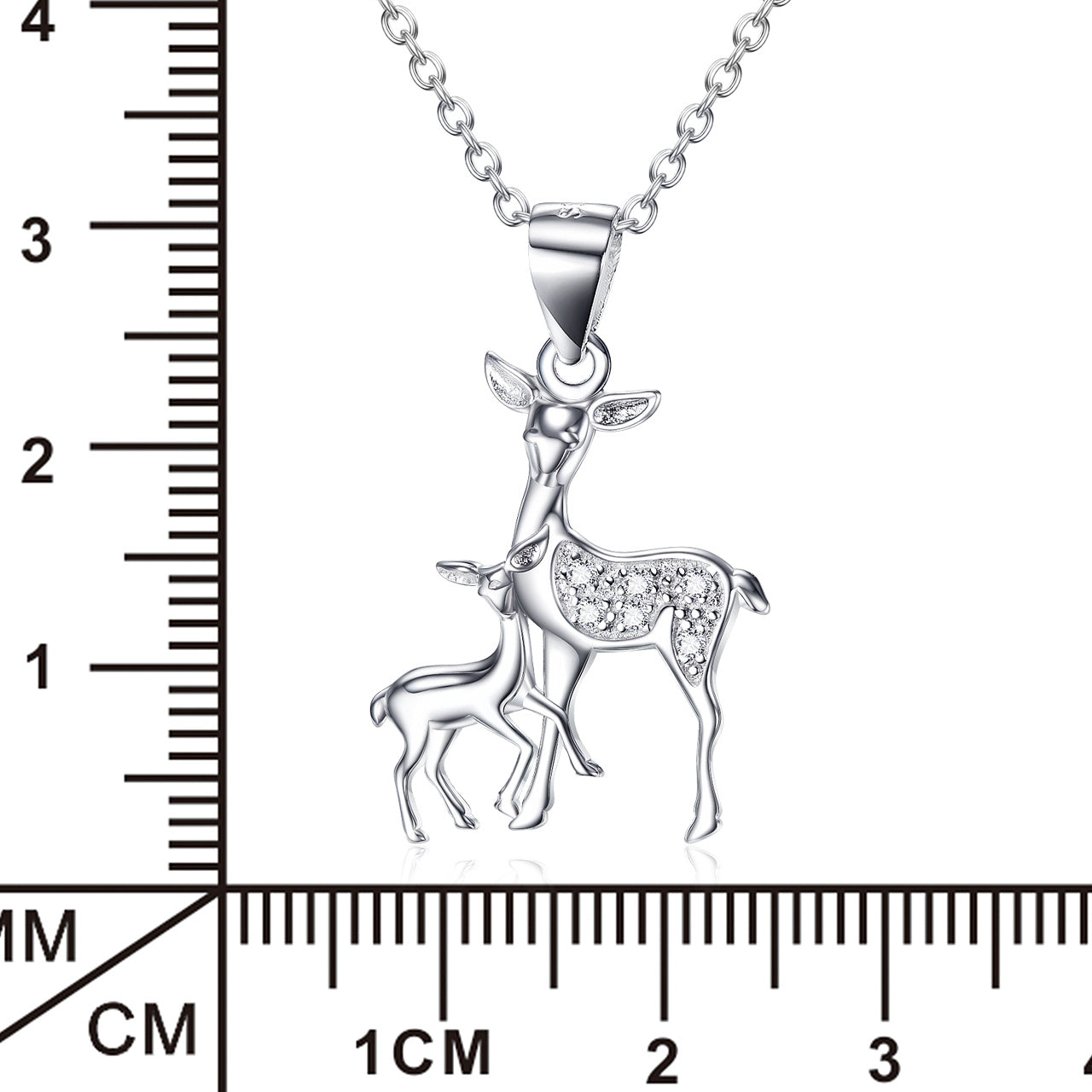 Fawn Pendant 925 Silver Necklace