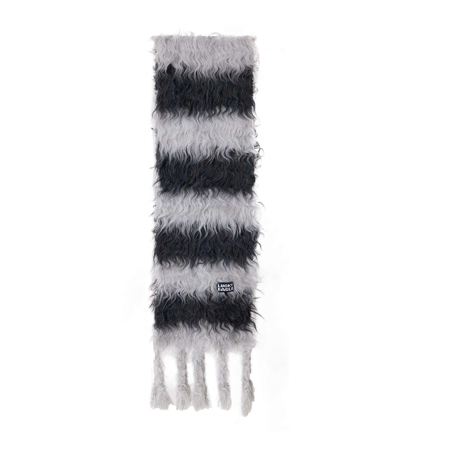 Striped Color-block Wool Scarf Warm And Thick Neck Warmer