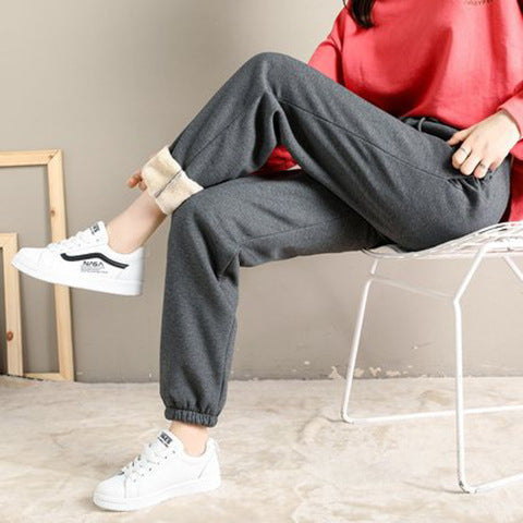 Cozy Fleece Sweatpants: Plus Sizes Available Wide Leg Pants | Ectron Online