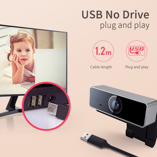 FHD 1080P Auto Focus Webcam | USB Camera with Microphone for PC