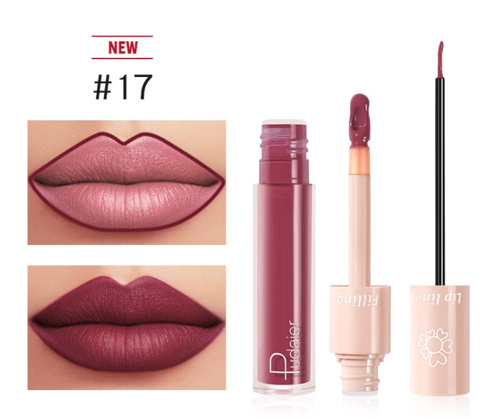 Pudaier Dual Lipstick & Lip Gloss Pudaier Dual Lipstick Lip Gloss Liquid L | Ectron Online