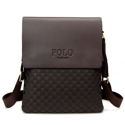 Factory wholesale price classic Plaid men square single shoulder bag Europe fashion bag on behalf of a man