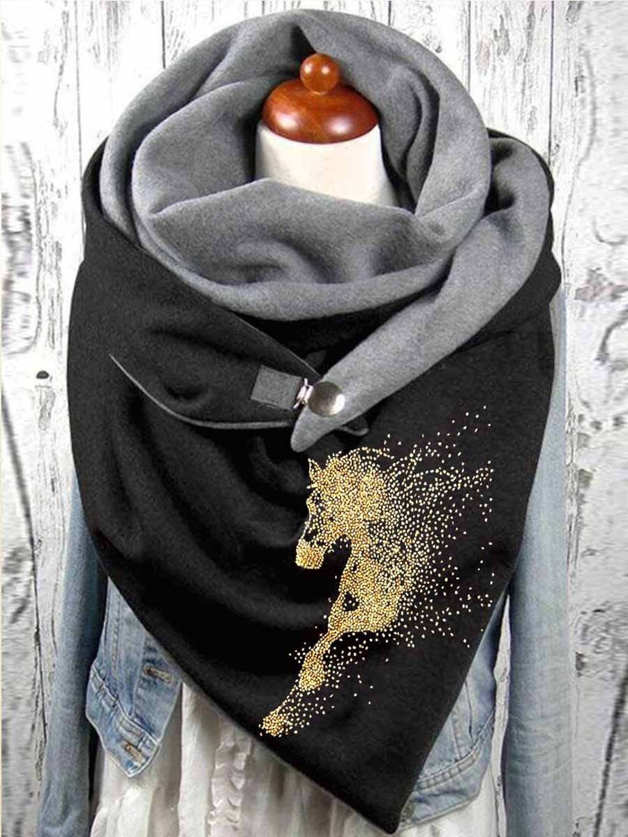 Women's Fashion Leisure Warm Clip Scarf