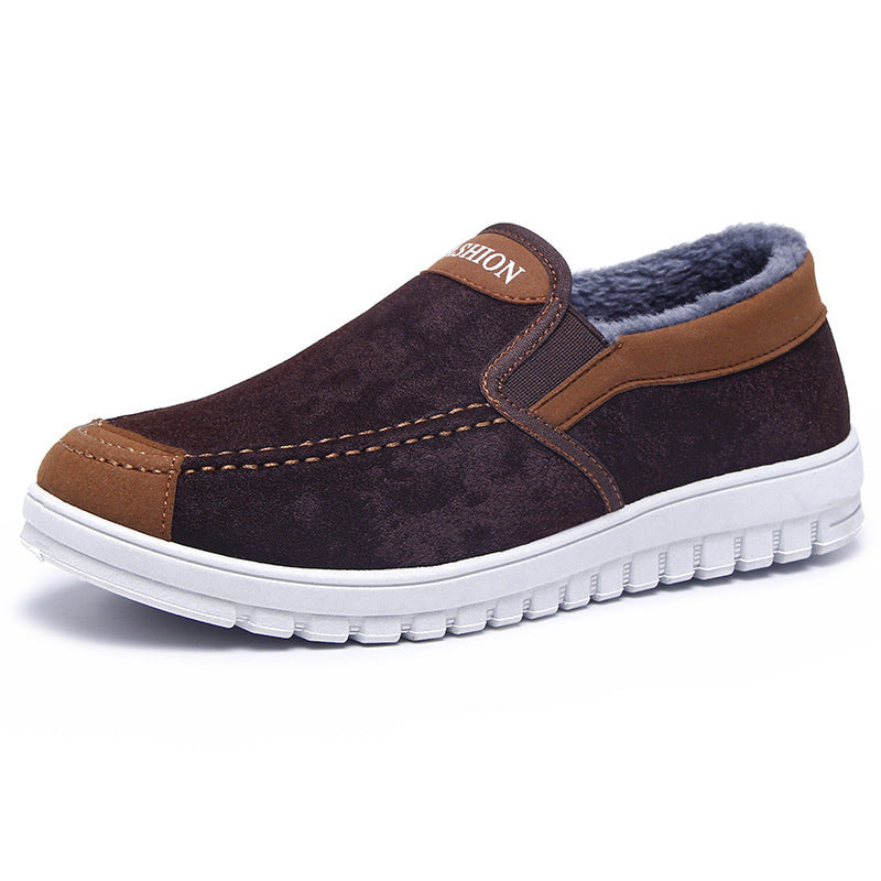 Plush Thick Men’s Cotton Shoes – Warm & Comfortable Plush Thick Men's Cotton Shoes | Ectron Online