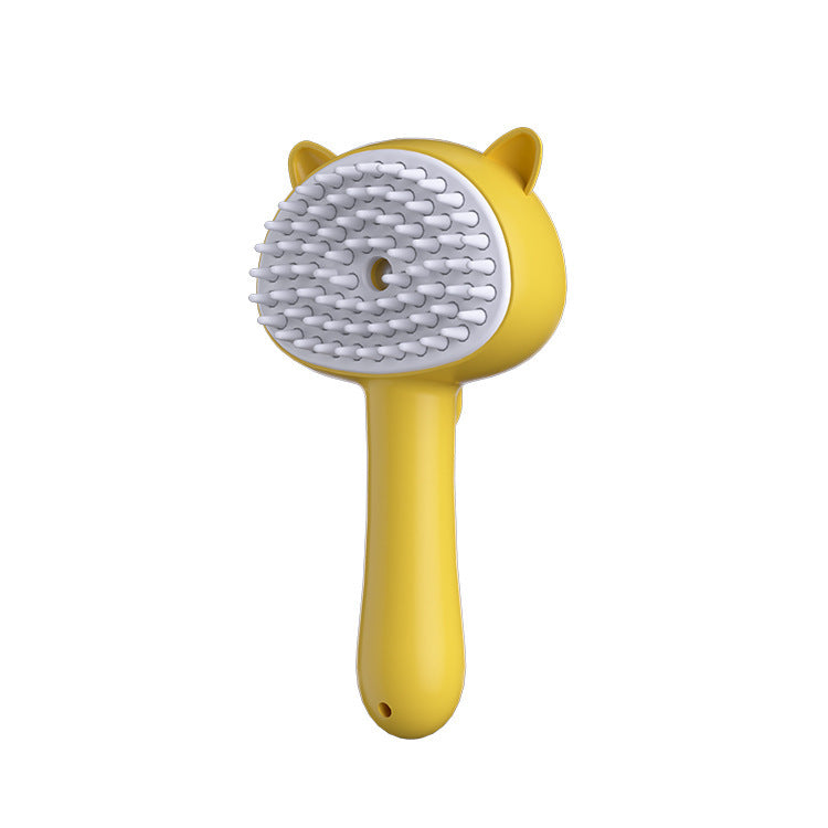 Hair Cleaning Brush with Mist | Rechargeable Self-Cleaning Slicker Brush Hair Cleaning Brush With Mist Multifunct | Ectron Online