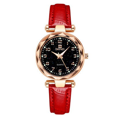 Women's Starry Sky Waterproof Belt Quartz Watch