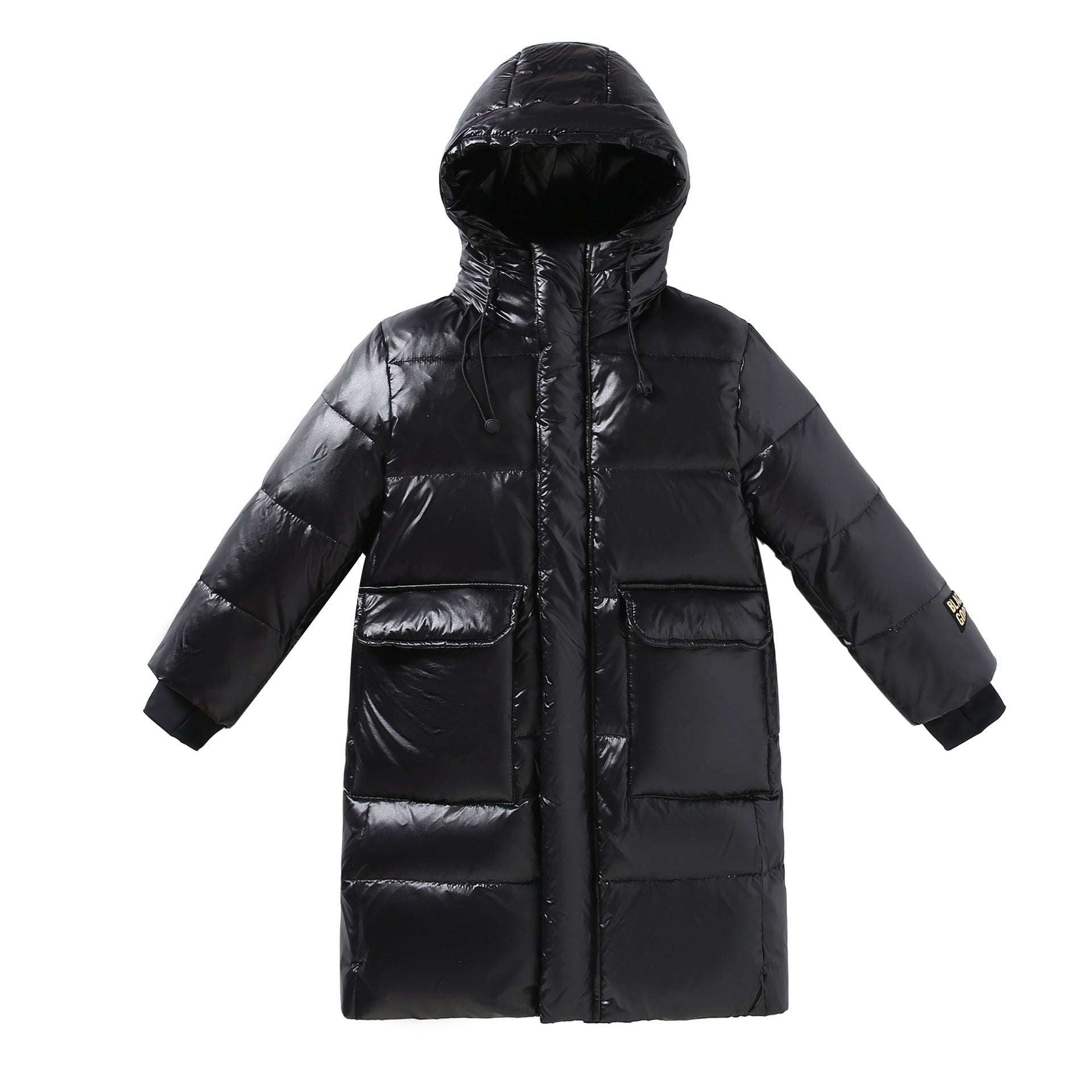 Down Jacket Boy's Long Overfashionable Knee Western Style