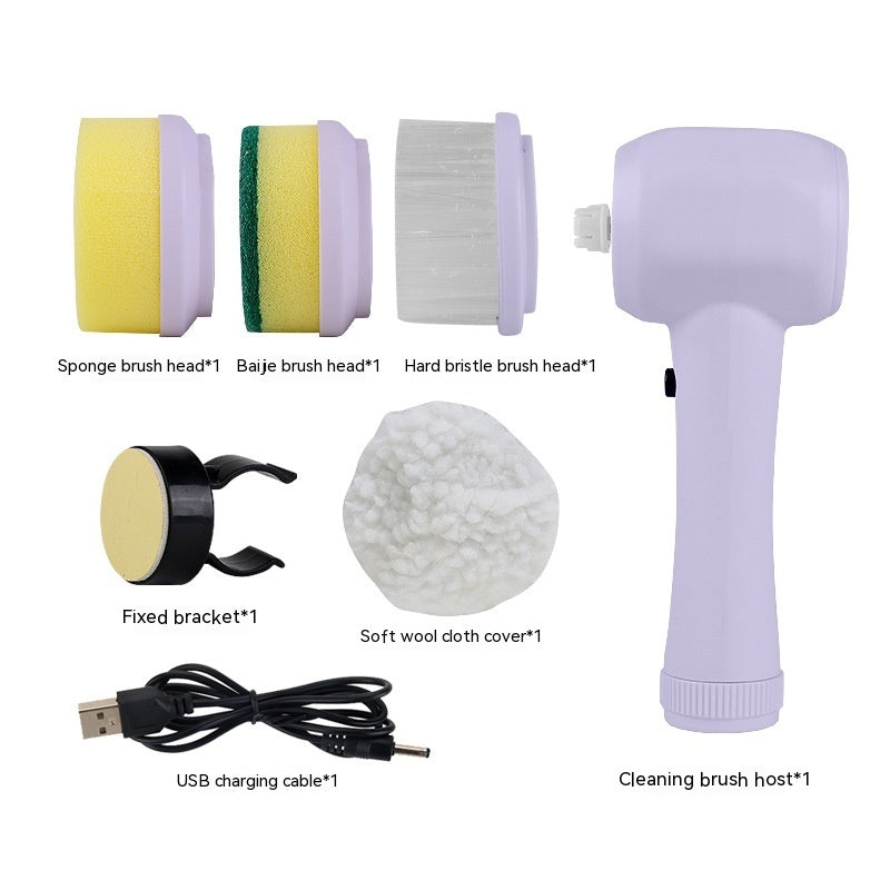 Electric 4-in-1 Spinning Scrubber | Cordless Handheld Cleaning Brush Electric Cleaning Brush | Ectron Online