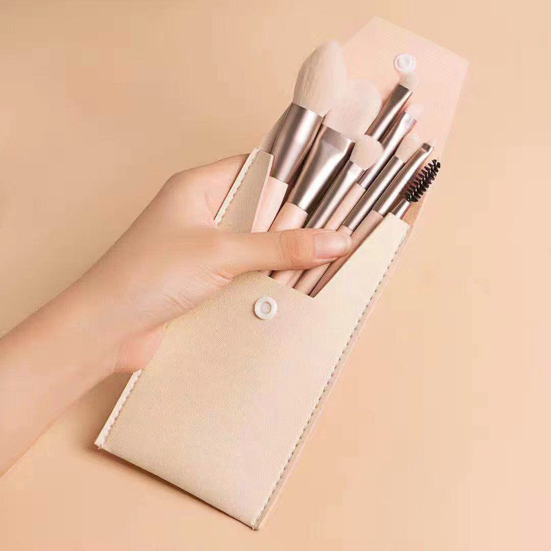 Page Title: Portable 8-Piece Mini Makeup Brush Set for Travel Travel Portable 8 Mini Makeup Brush Beau | Ectron Online