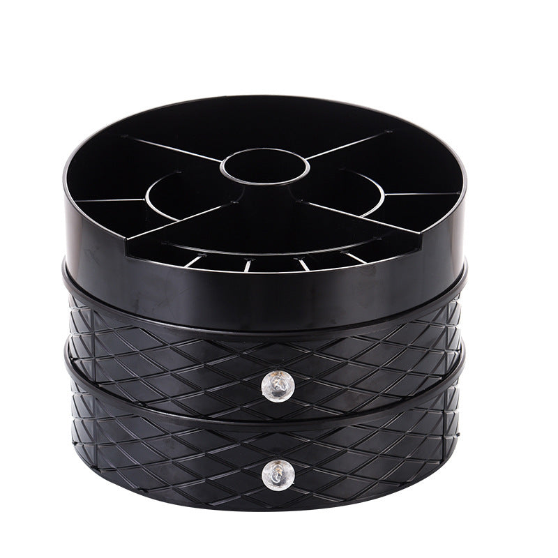 360° Rotating Diamond Pattern Makeup Organizer 360 rotating diamond pattern makeup box | Ectron Online