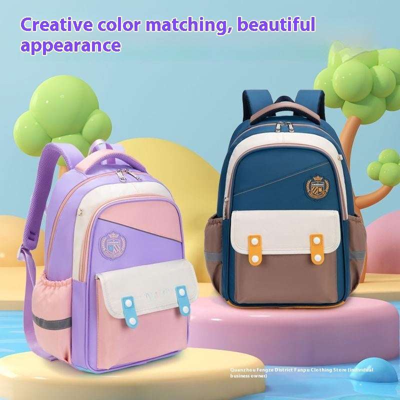 New Primary School Backpack | Ergonomic Student Bag for Kids New Schoolbag For Primary School Student | Ectron Online