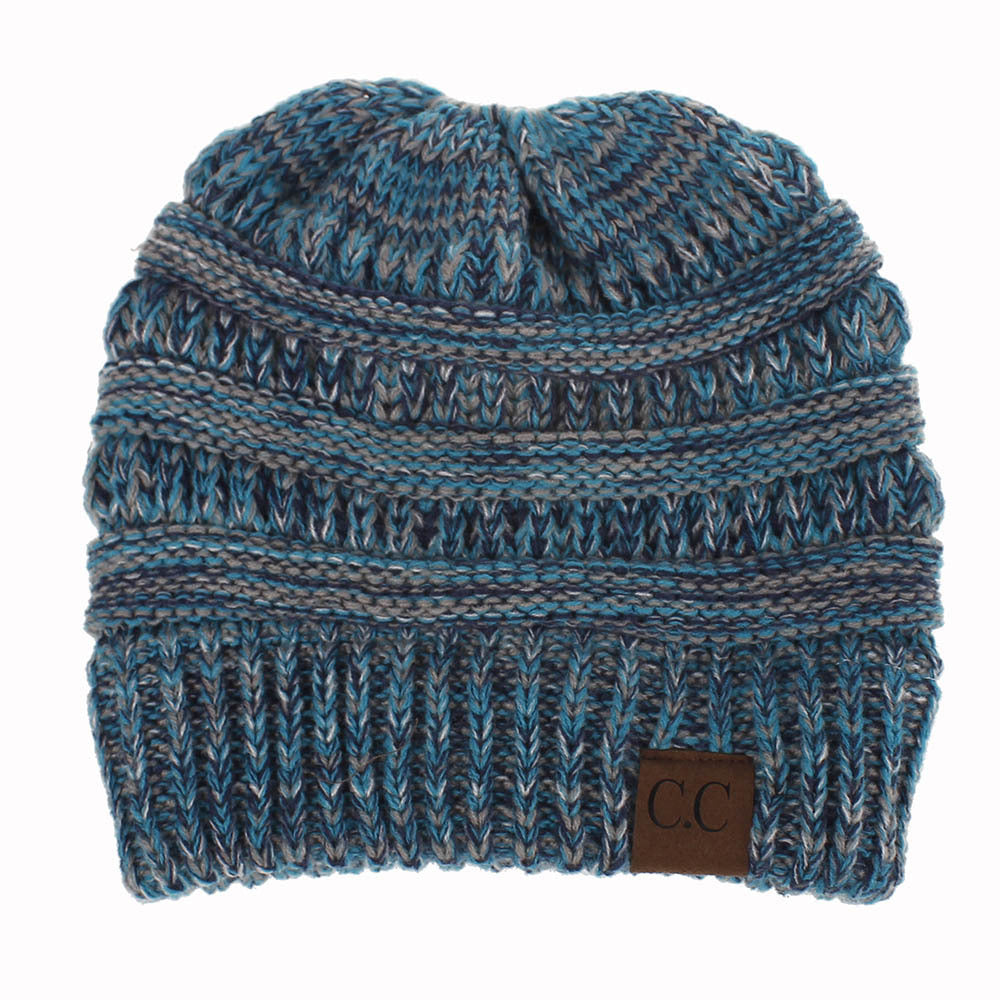 Knitted Ponytail Hat - Women's Fashion Wool Hat for Stylish Comfort Hats & Caps | Ectron Online
