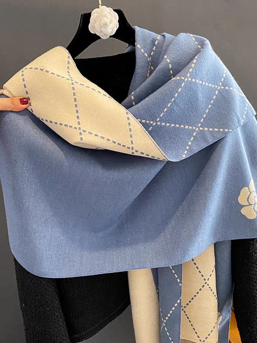 Camellia Artificial Cashmere Scarf Camellia Artificial Cashmere Scarf Thick | Ectron Online