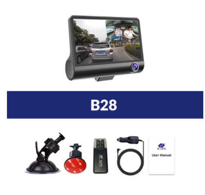 1080P HD 3-Channel Dash Cam 1080P High-definition Three-record Drivi | Ectron Online