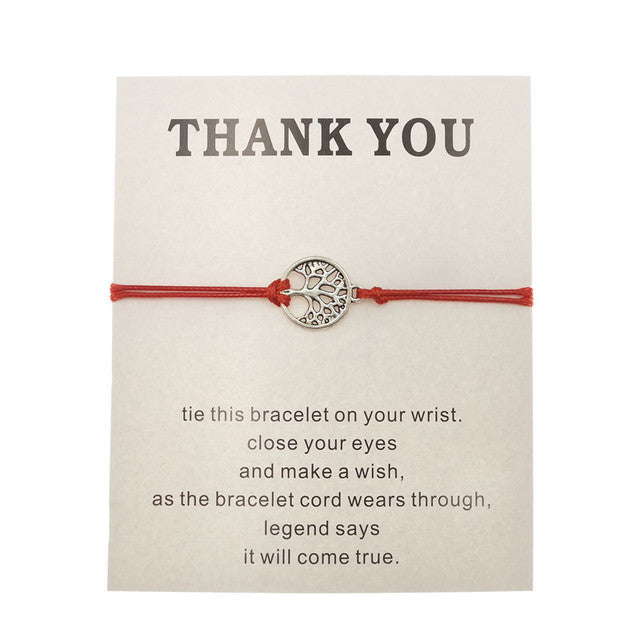 Bohemian Chic | Hand-Woven Red Rope Tree of Life Bracelet Bracelet | Ectron Online