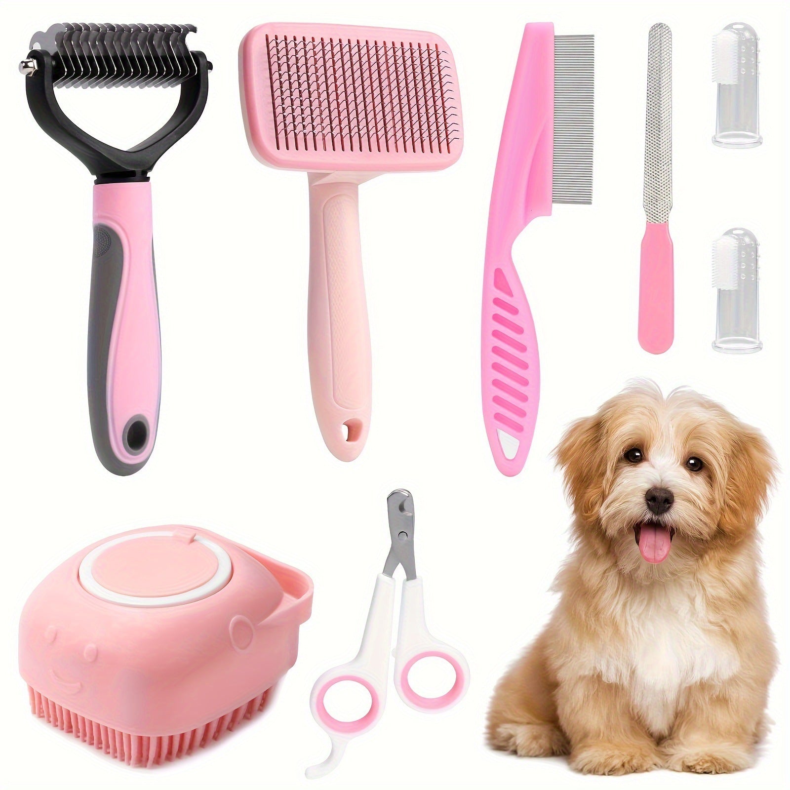 8-Piece Dog Beauty Tools Self-Cleaning Suit 8-piece Dog Beauty Tools Self-cleaning S | Ectron Online