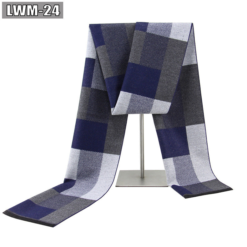 Men's Cashmere Business Plaid Scarf Men's Scarf European And American Cashme | Ectron Online