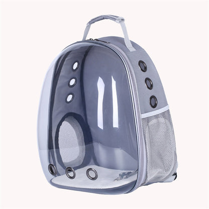 Transparent shell pet bag new fashion trend large capacity space cover cat bag panoramic dog backpack