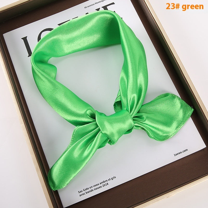 Solid Color Square Scarf - Artificial Silk Elegance Solid Color Square Scarf Artificial Silk | Ectron Online