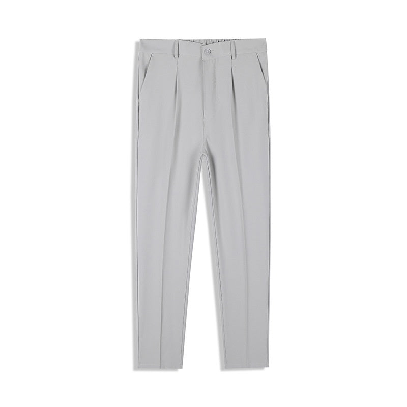 Men's All-Match Skinny Suit Pants for Autumn Autumn Wear Skinny Casual Draping All-ma | Ectron Online