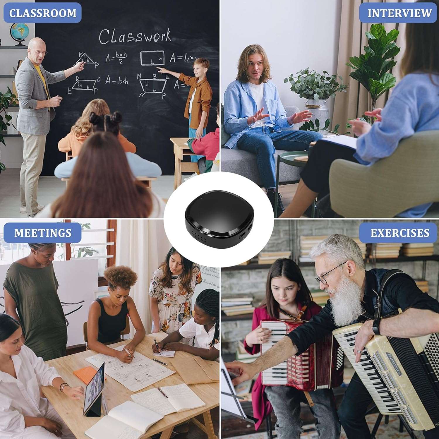 64GB Digital Voice Activated Recorder | Magnetic 3-in-1 Audio Device 64GB Digital Voice Recorder Voice Activa | Ectron Online