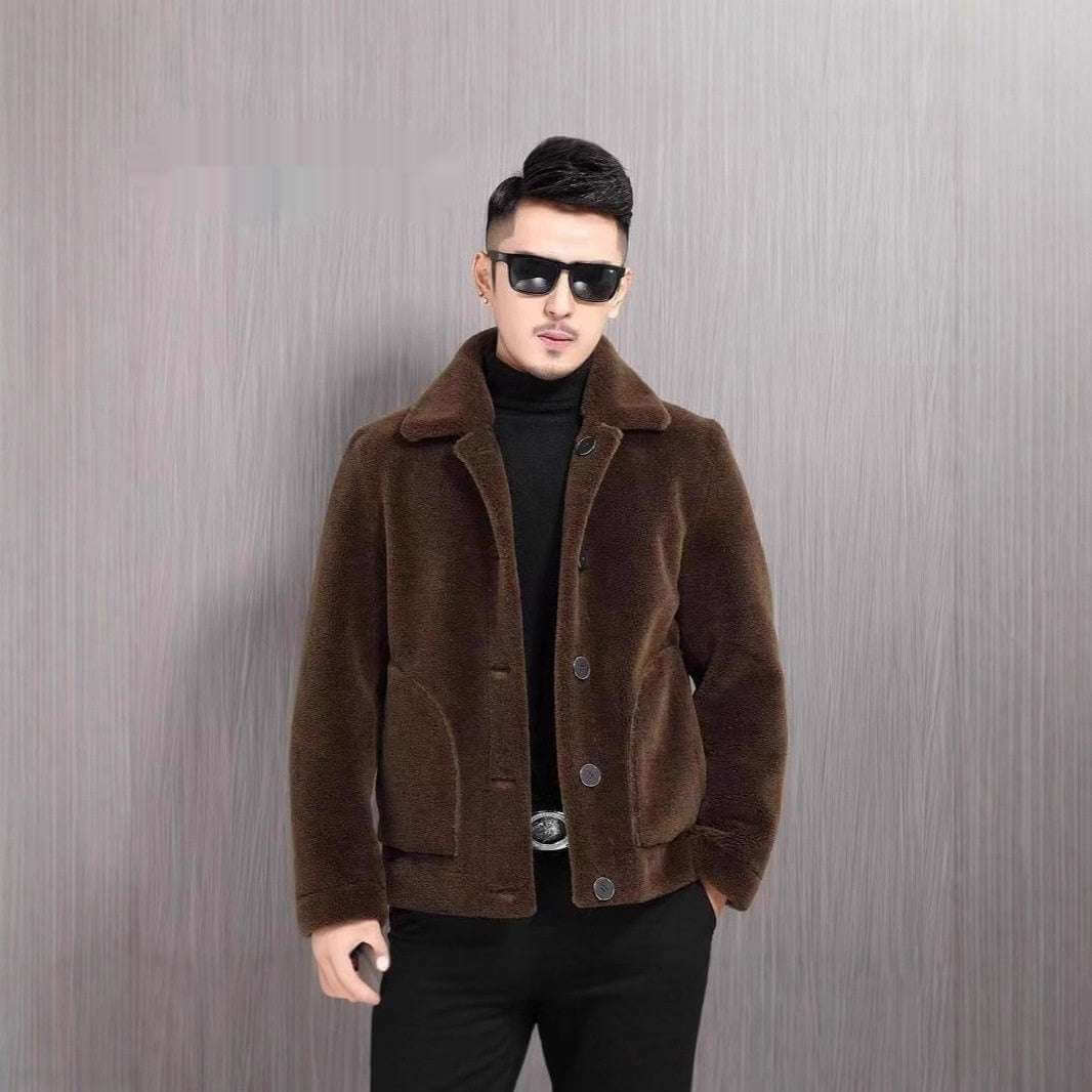 Men's Reversible Polo Collar Jacket Double-sided Wear Polo Collar Jacket Men | Ectron Online