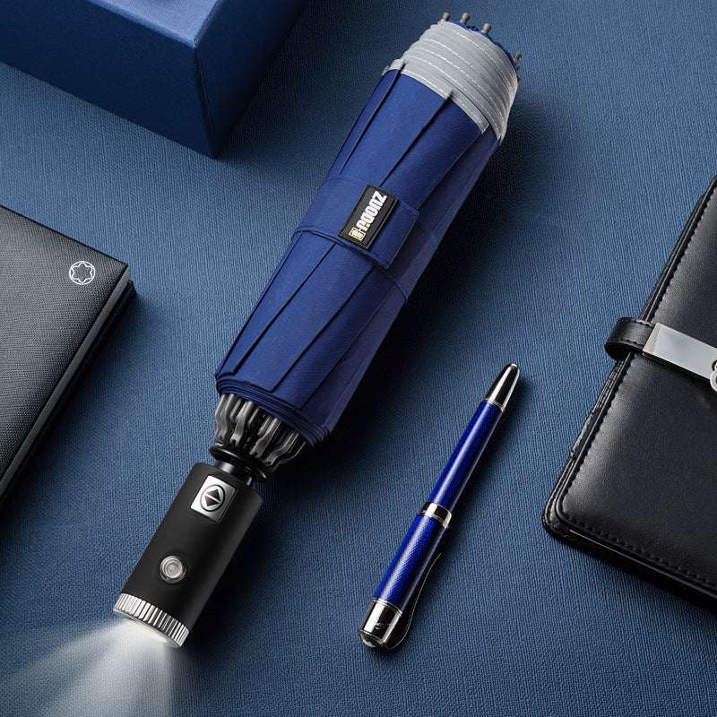 LED Flashlight Lighting Rain and Sunshine Folding Umbrella LED Flashlight Lighting Rain and Sunshin | Ectron Online