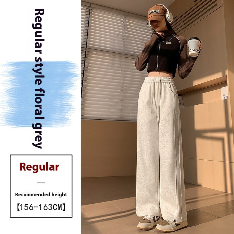High Waist Long Thin Straight Loose Leisure Sports Sweatpants High Waist Long Thin Straight Loose Leis | Ectron Online